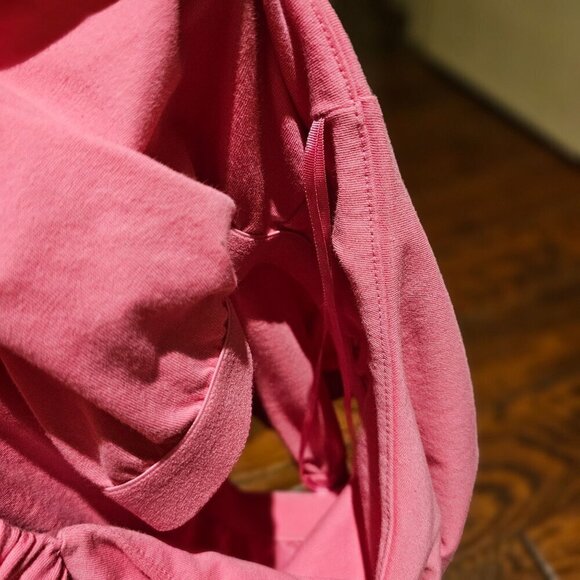 Express Y2K Pink Halter Ruched Neck and Ruched Waist Sleeveless Top  XS - Picture 10 of 10